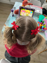 Load image into Gallery viewer, Red Hand-Tied Pigtails
