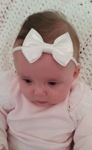 Ivory Satin Bow