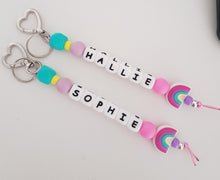 Load image into Gallery viewer, Personalised Rainbow Bag Charm

