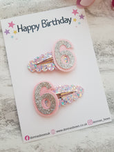Load image into Gallery viewer, Sparkle Glitter Birthday Clip
