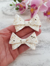 Load image into Gallery viewer, White &amp; Gold Pigtails

