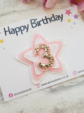 Load image into Gallery viewer, Star Birthday Badge
