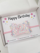 Load image into Gallery viewer, Sparkle Birthday Bow
