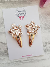 Load image into Gallery viewer, Rose Gold Star Clips
