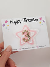 Load image into Gallery viewer, Star Birthday Badge
