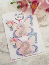 Load image into Gallery viewer, Butterfly Birthday Bow &amp; Badge
