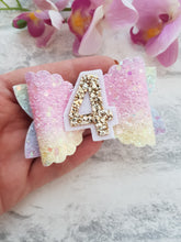 Load image into Gallery viewer, Rainbow Birthday Bow &amp; Badge
