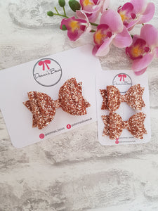 Rose Gold Glitter Bow