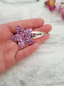 Lilac star clips