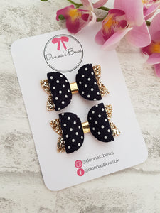 Polka Dot Pigtail Bows