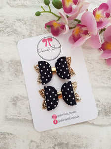 Polka Dot Pigtail Bows