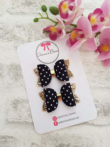 Polka Dot Pigtail Bows