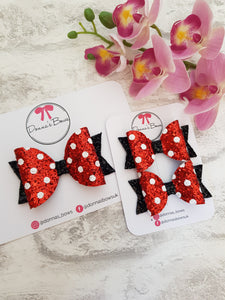 Red Polka Dot Minnie Bows