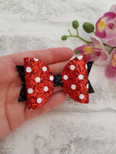 Load image into Gallery viewer, Red Polka Dot Minnie Bows
