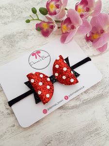 Red Polka Dot Minnie Bows