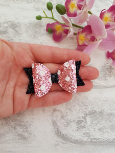 Pink Polka Dot Bow