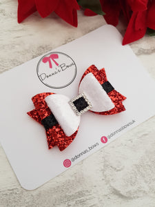 Santa's Belt Hairbow