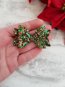 Christmas Glitter Pigtails