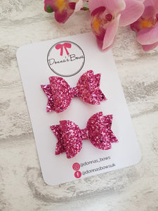 Pink Glitter Bow