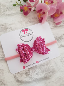 Pink Glitter Bow