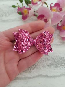 Pink Glitter Bow