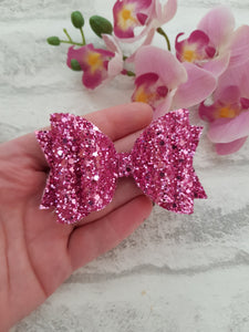 Pink Glitter Bow