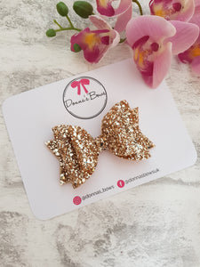 Gold Glitter Bow