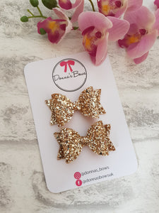 Gold Glitter Bow