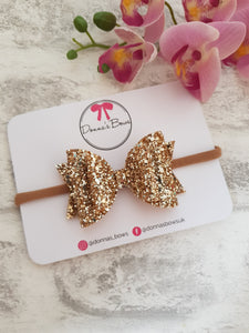 Gold Glitter Bow