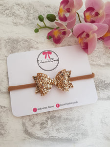 Gold Glitter Bow