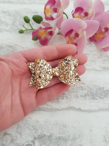 Gold Glitter Bow