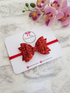 Red Glitter Bow