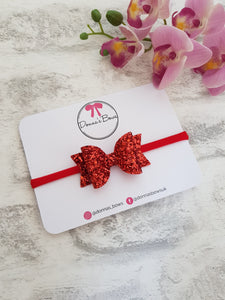 Red Glitter Bow