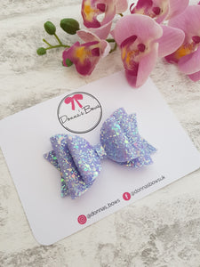 Lilac Glitter Bow