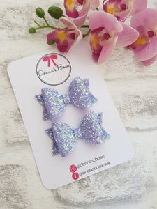 Lilac Pigtail Bows