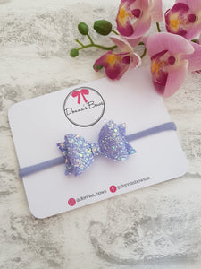 Lilac Glitter Bow