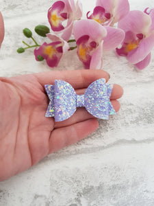 Lilac Glitter Bow