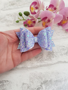 Lilac Glitter Bow