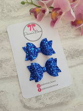 Load image into Gallery viewer, Royal Blue Glitter Bow
