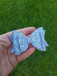 Lilac Glitter Bow