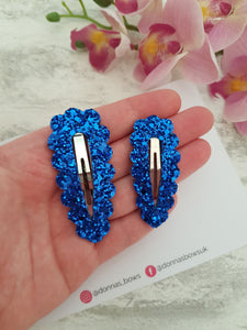 Royal Blue Snap Clip Set