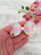 Load image into Gallery viewer, Stripe Pigtail Bows
