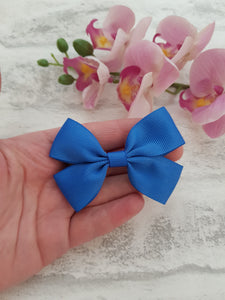 Royal Blue Ribbon Pigtails