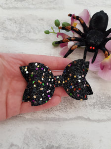 Sparkly Black Bow