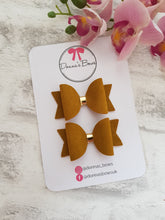 Load image into Gallery viewer, Mustard Suede Pigtails
