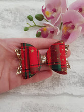 Load image into Gallery viewer, Tartan Star Bow
