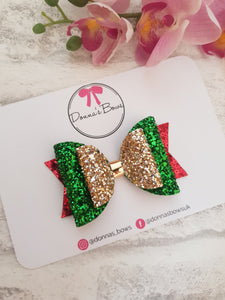 Festive Glitter Bow