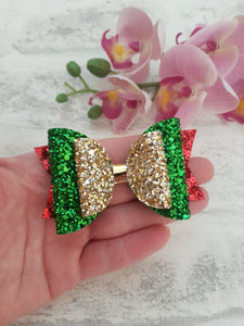 Festive Glitter Bow