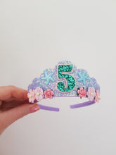 Load image into Gallery viewer, Mermaid Birthday Tiara
