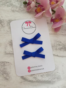 Royal Blue Hand-Tied Pigtails